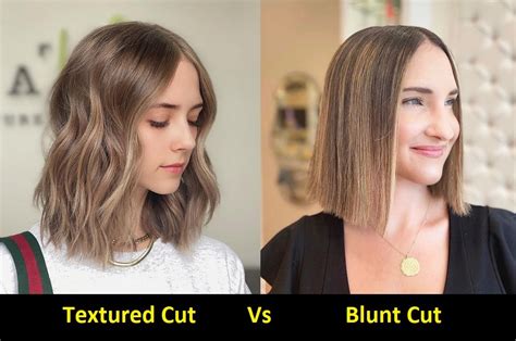 blunt cut wavy hair|blunt cut with textured ends.